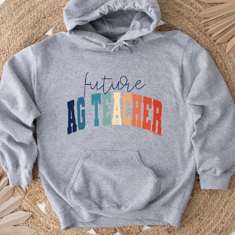 Women's Hooded Sweatshirts with Velcro ClosureVarsity Future Ag Teacher Color Hoodie (S-3XL) Unisex - Multiple Colors!