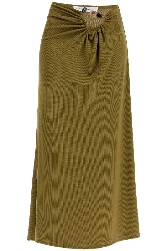 Women's Mid-Waist SkirtsChristopher Esber Women's Long Skirt With Stones