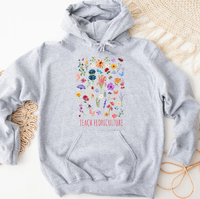 Women's Hooded Sweatshirts with Fleece LiningFlowers Teach Floriculture Hoodie (S-3XL) Unisex - Multiple Colors!