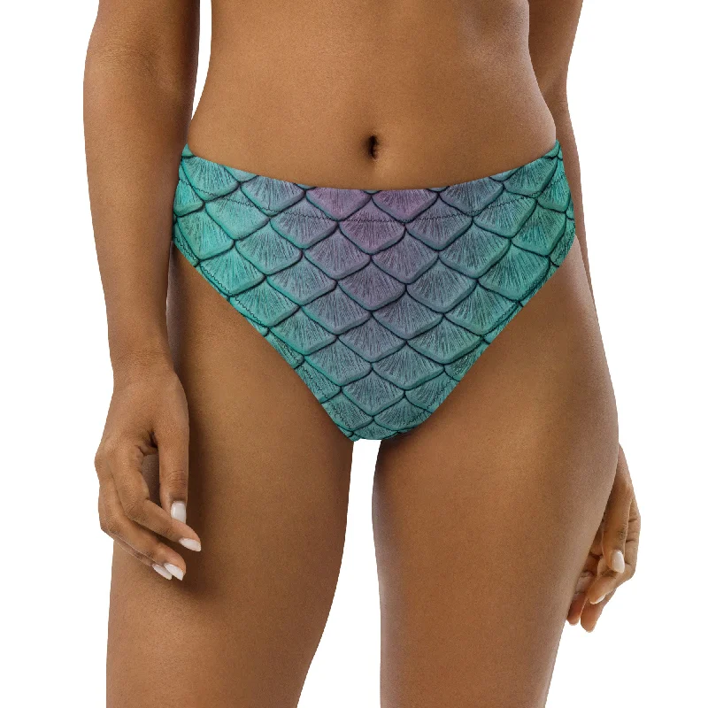 Aqua Fairy Recycled High-Waisted Bikini Bottom