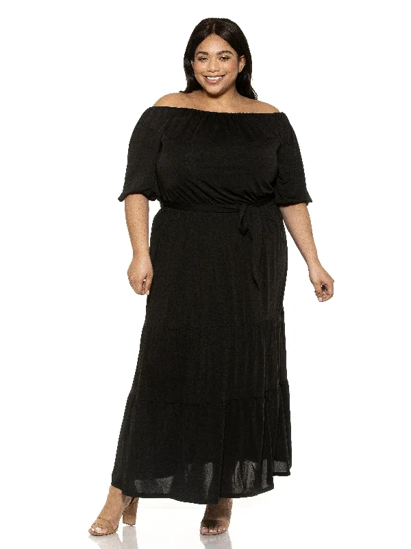 Women's Low Collar DressesHarlow Maxi Dress - Plus Size