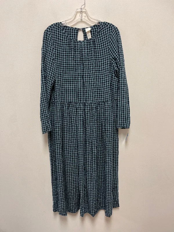 Women's Shirt Collar DressesDress Casual Maxi By H&m In Blue, Size: M