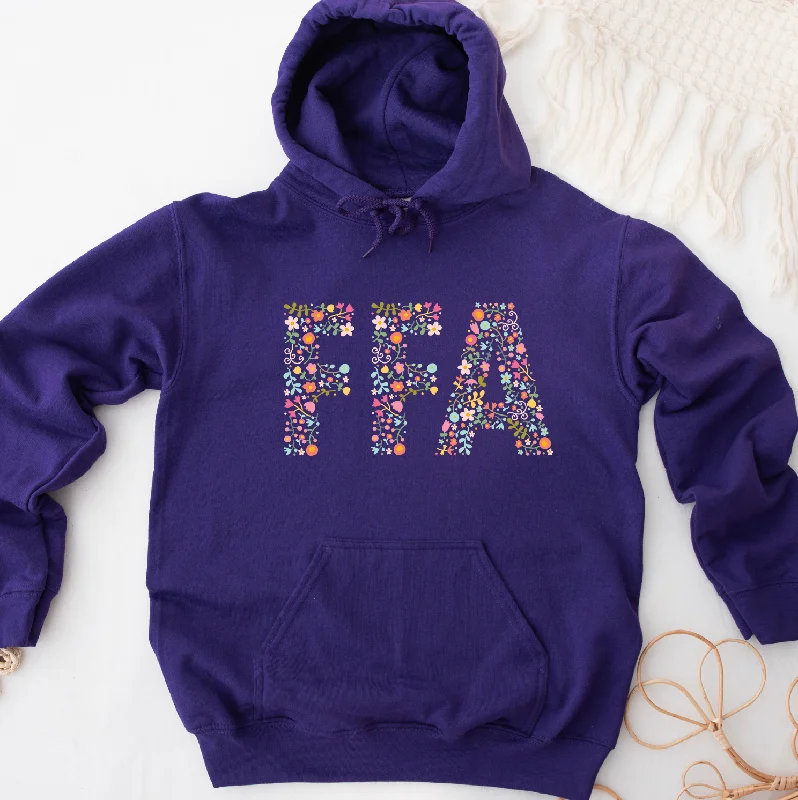 Women's Hooded Sweatshirts with Chenille LiningFlower FFA Sketch Hoodie (S-3XL) Unisex - Multiple Colors!