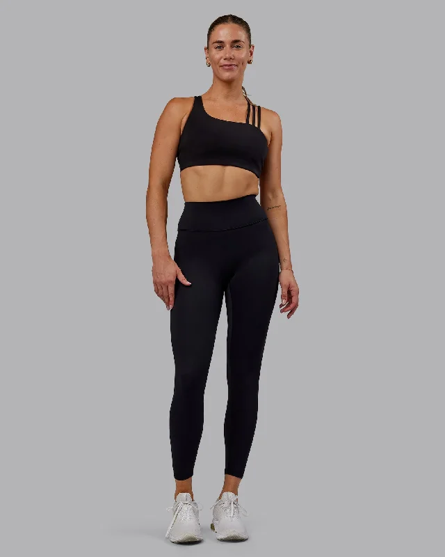 Women's Jodhpurs with Tapered LegFusion 7/8 Length Leggings - Black