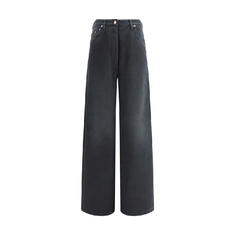 Women's Jodhpurs with U-Shaped CollarPrada Women's Jeans