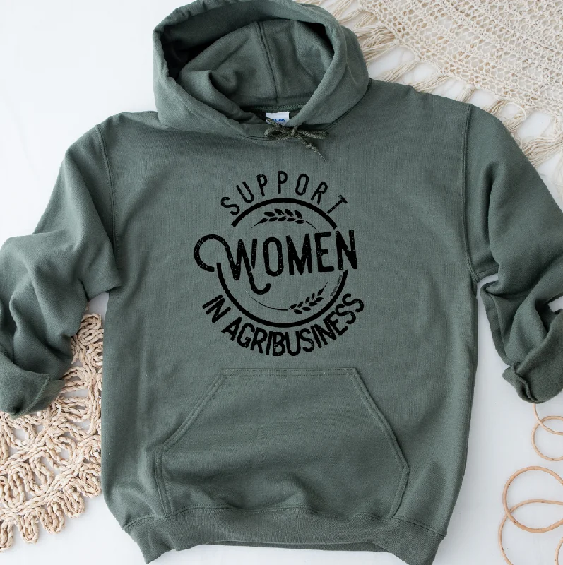 Women's Hooded Sweatshirts with Geometric LiningSupport Women in Agribusiness Hoodie (S-3XL) Unisex - Multiple Colors!