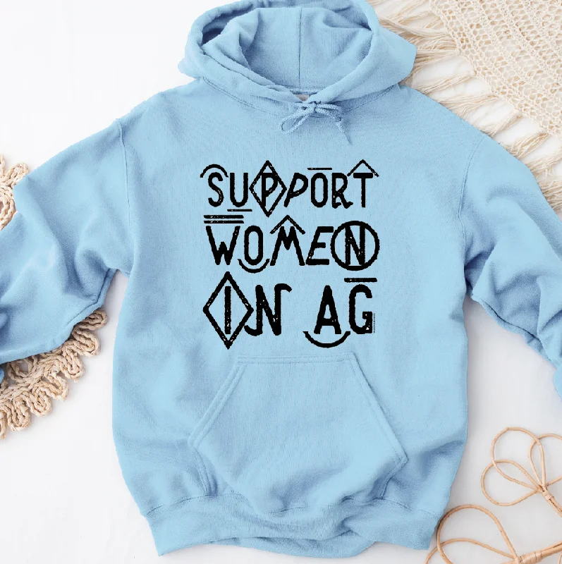 Women's Hooded Sweatshirts with Flannel LiningBranded Support Women in Ag Hoodie (S-3XL) Unisex - Multiple Colors!