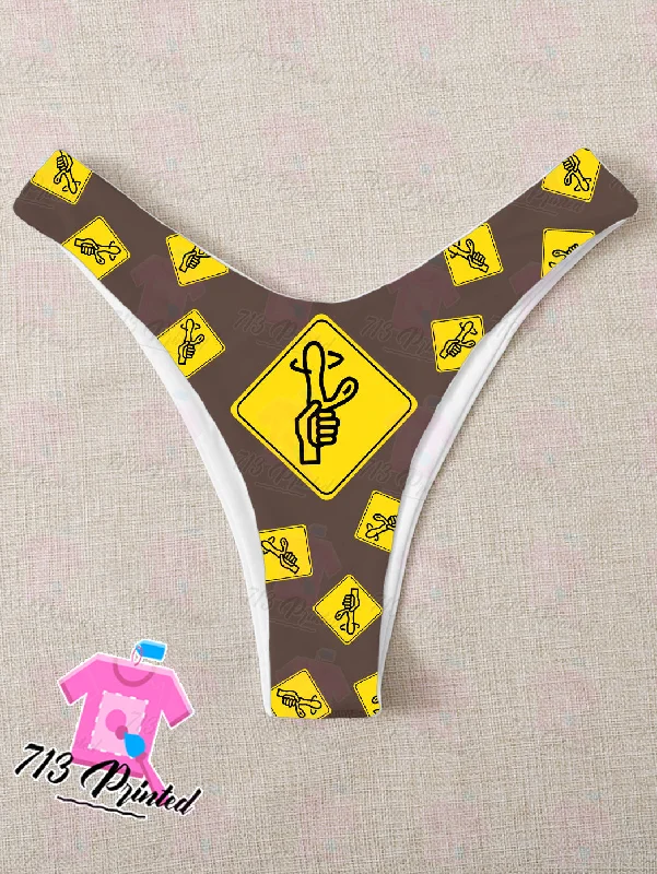 lightweight mesh bikini panties for womenCustom funny logo Thong bikini With Your Words Custom Printed Sexy Fun Funny Customized Panties Lingerie