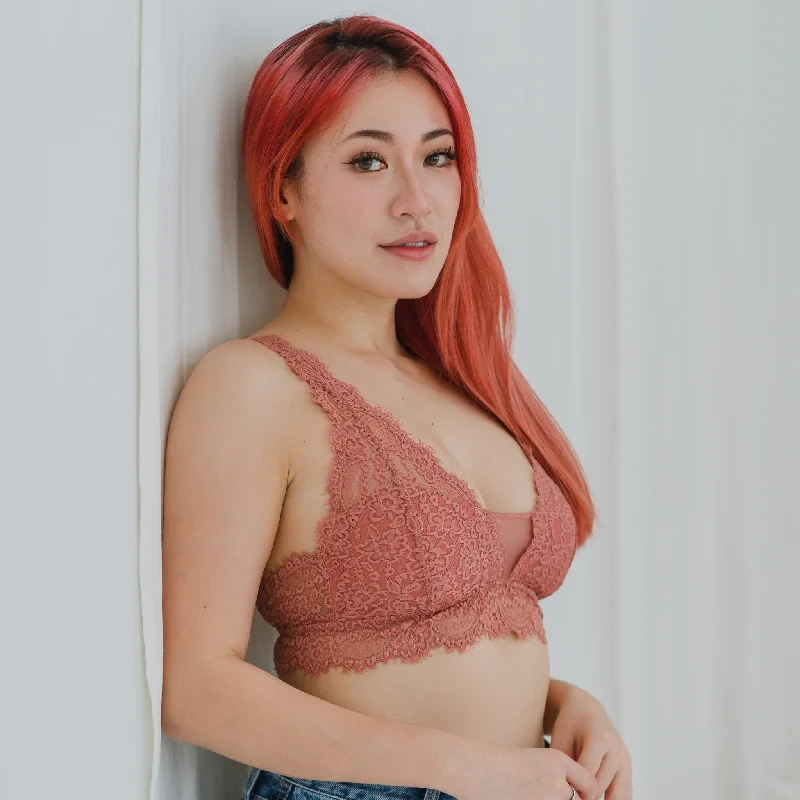 eco-friendly bamboo fiber briefs for sensitive skinseamless bra for sensitive skinPetal Soft! Lace Lightly-Lined Bralette in Raspberry