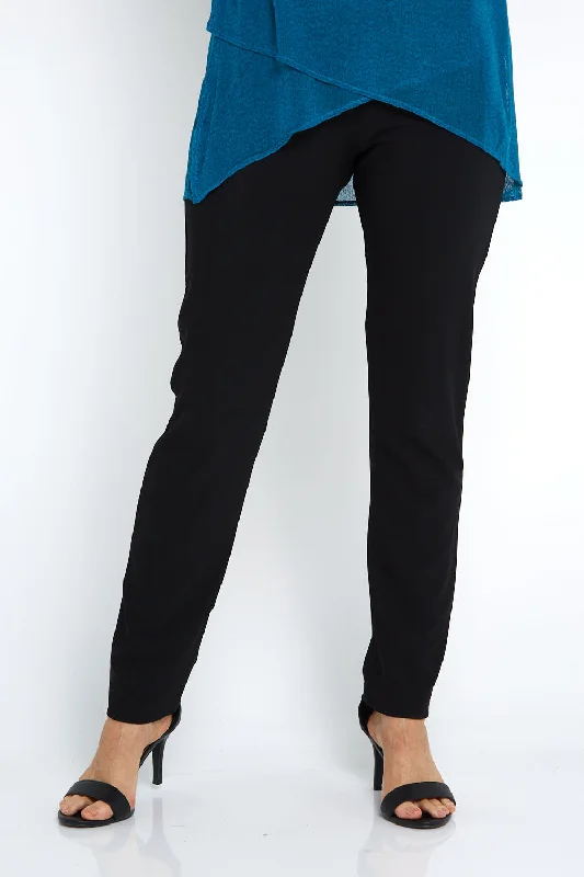 Women's Jodhpurs with U-Shaped CollarCordelia St Pencil Pant - Black