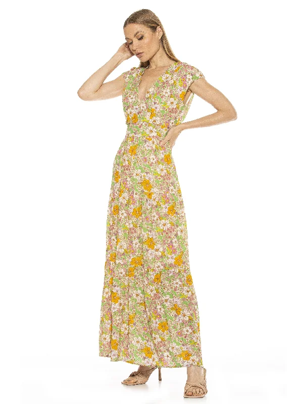 Women's Low Collar DressesSummer Maxi Dress