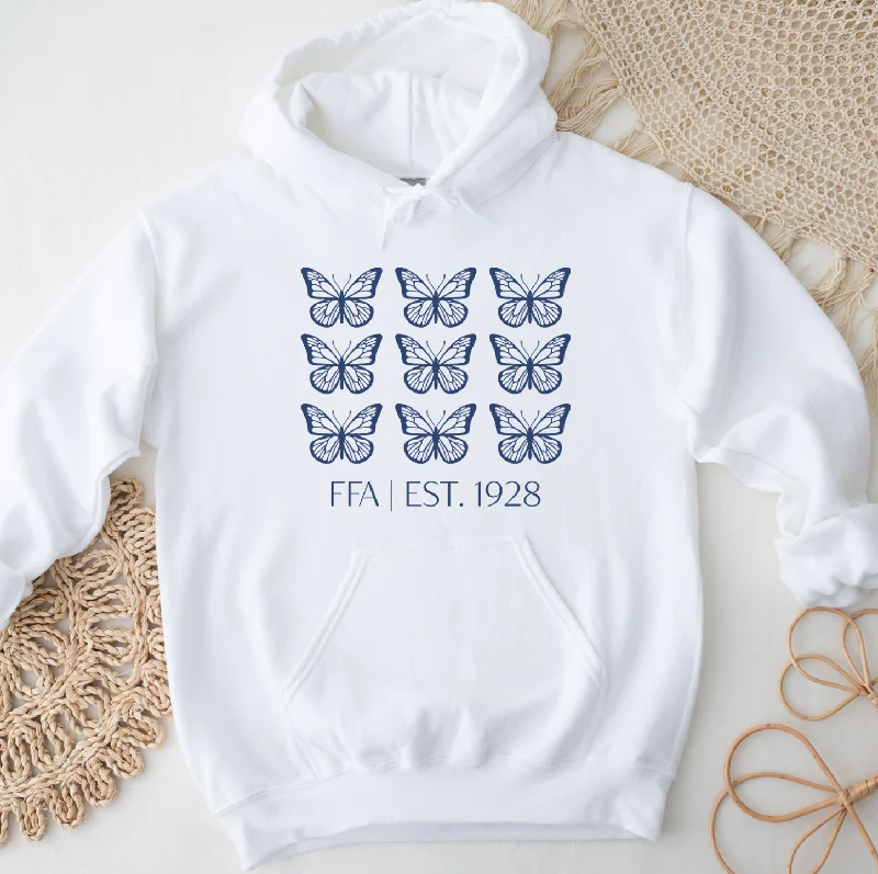 Women's Hooded Sweatshirts with Tie-Dye LiningHarrison FFA Butterfly (S-3XL) Unisex - Multiple Colors!