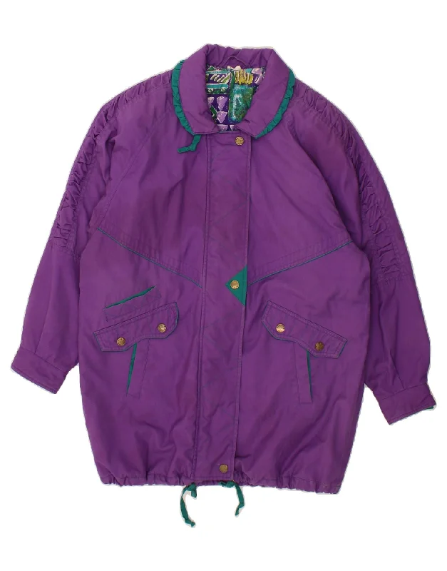 Women's Wool CoatsVINTAGE Womens Windbreaker Coat IT 40/42 Medium Purple