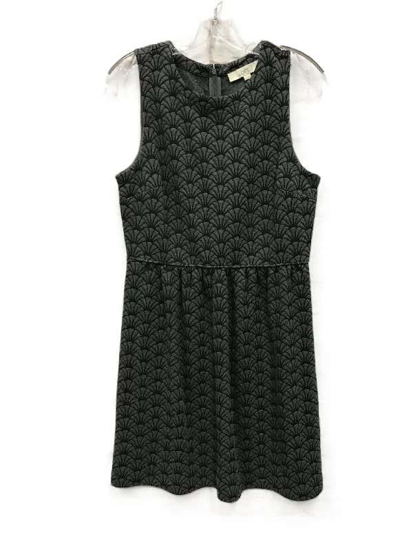 Women's Peter Pan Collar DressesBlack & Grey Dress Casual Short By Loft, Size: M