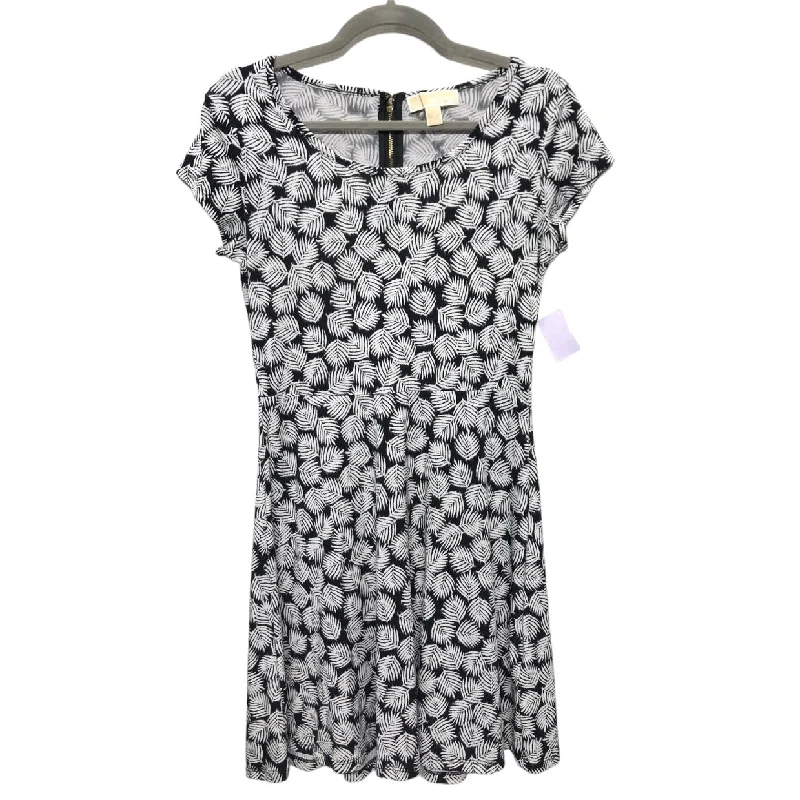 Women's Low-Neck DressesBlack & White Dress Casual Short Michael By Michael Kors, Size S