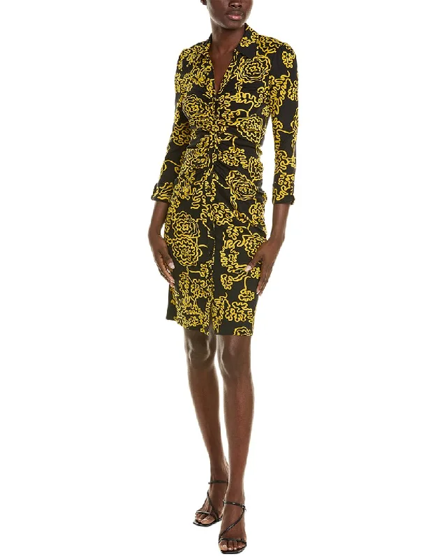 Women's Rounded-Neck DressesDiane von Furstenberg Sheska Shirtdress