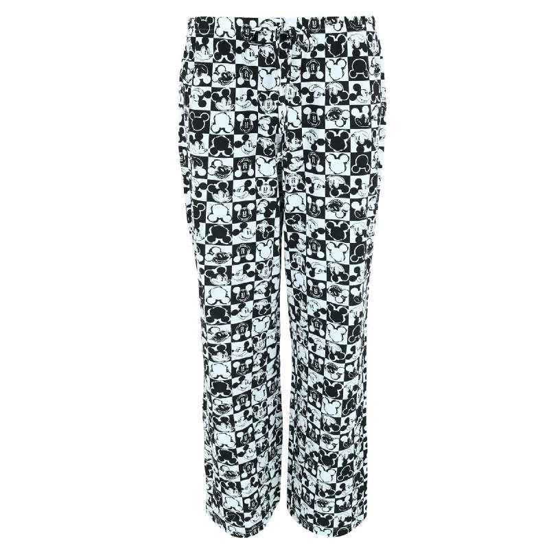 women's striped pajama setsDisney Women's Checkered Mickey Mouse Pajama Lounge Pant