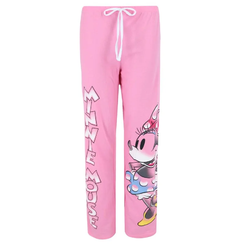 women's pajamas for gift-givingJerry Leigh Women's Disney Minnie Mouse Open Bottom Lounge Pants