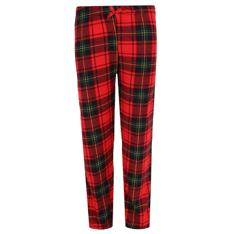 women's pajamas with pockets on the chestGrumpy & Gorgeous Girl's Plaid Pajama Pants