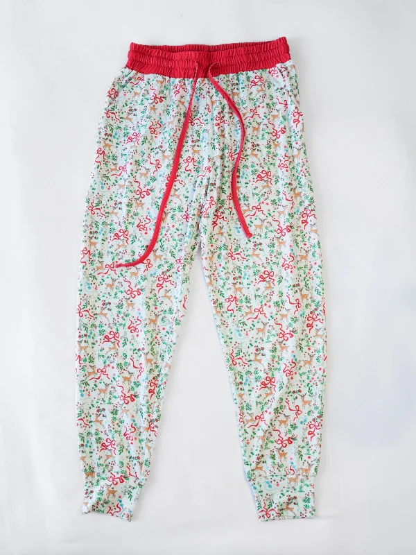 women's pajamas for those who love to dreamMen's Joggers - Solid Holly Jolly Reindeer