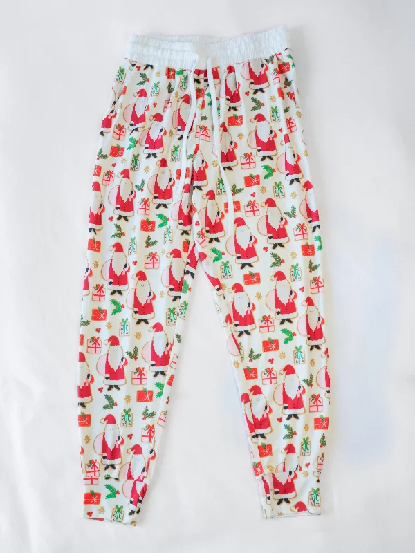 women's pajamas for those who love to indulgeMen's Joggers - Solid Santa Claus Comes Tonight