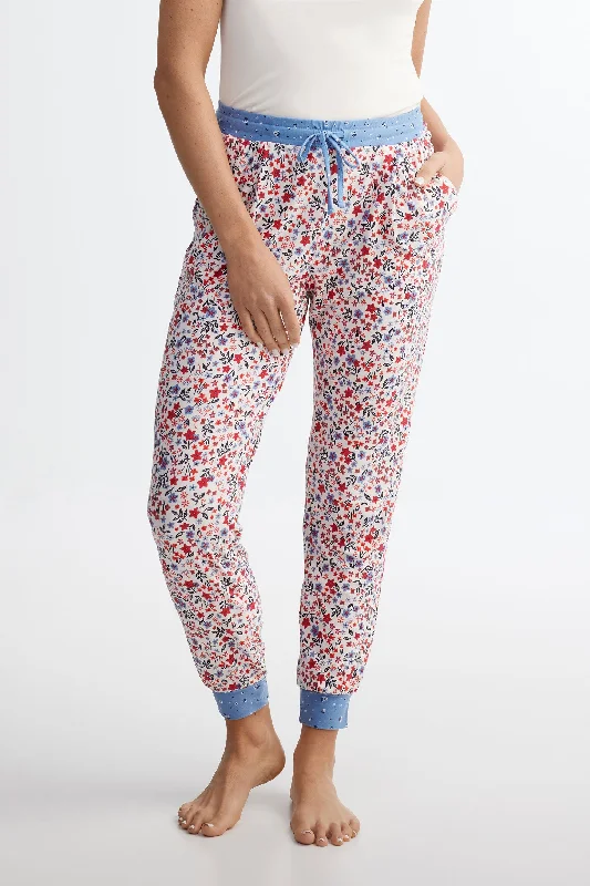 women's pajamas made from organic cottonPantalon pyjama imprimé Moss - Femme