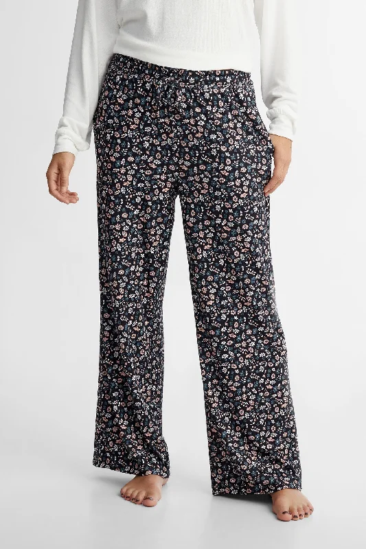 women's pajamas for a good night's sleepPantalon pyjama jambe évasée -Femme