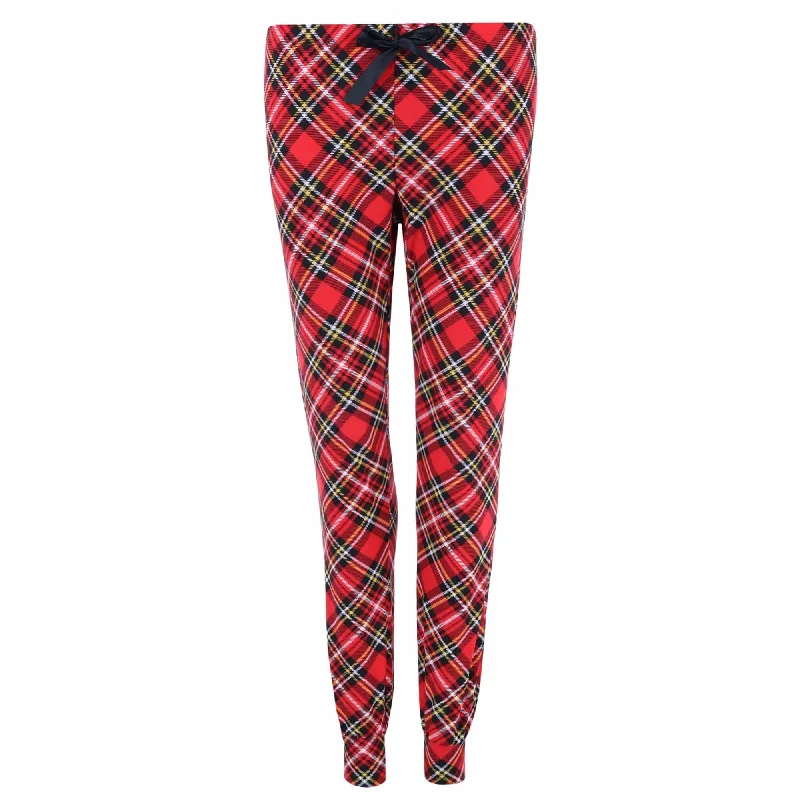 women's pajamas for cozy bedtime routinesRoll Outta Bed Women's Christmas Plaid Jogger Pants