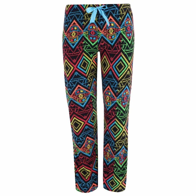 women's pajamas for those who love to stay in and relaxSimply Fabulous Women's Colorful Print Sleep Pants