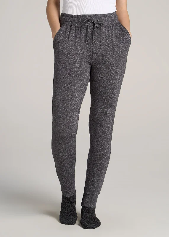 women's pajamas with a relaxed fitCozy Lounge Joggers for Tall Women in Charcoal Mix