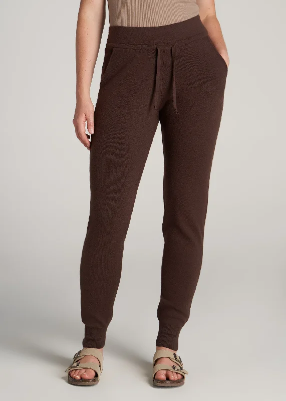 women's pajamas for ultimate relaxationWomen's Tall Knit Lounge Jogger in Chocolate