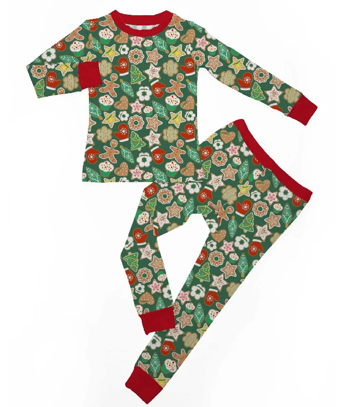 women's pajamas for those who love to dreamHoliday Classics Christmas Cookies - Bamboo Long Sleeve Lounge Set