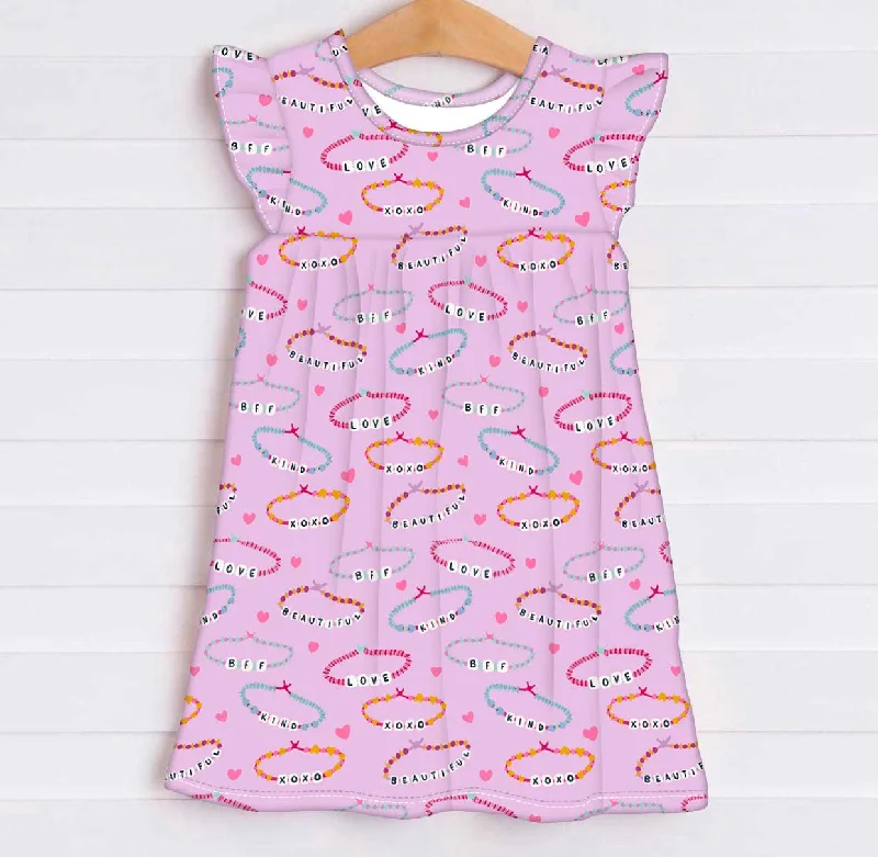 women's pajamas with a playful printSummer Love Friends Forever - Girls Bamboo Slumber Dress