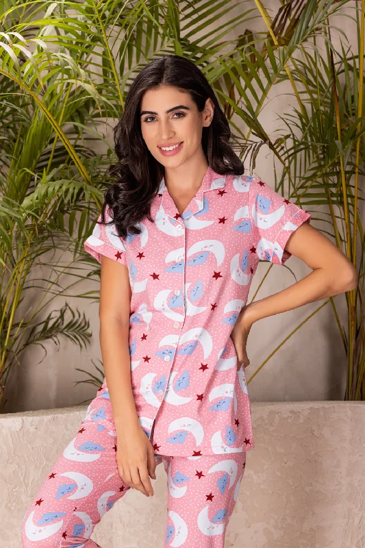 women's pajamas for those who love comfortPure cotton Classic collar Pj set