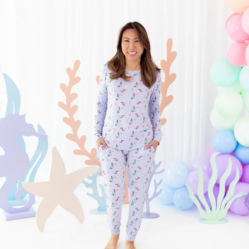 women's pajamas with a cozy, snug fit for ultimate comfortWomen's Jogger Pajama Set in Mermaid